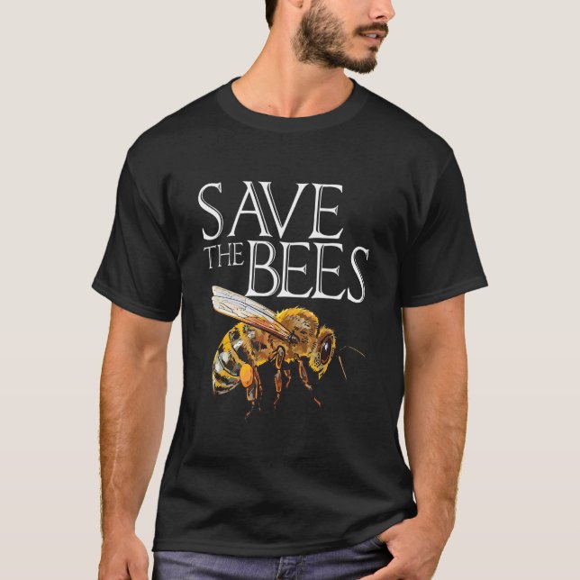 Spara Bina Apiary Honbee Queen bee Bee Biodlingsep T Shirt (Framsida)