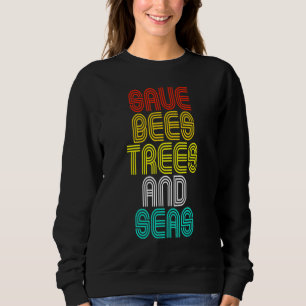 Spara Bina Träd och havs - klimatförändringar Retr T Shirt
