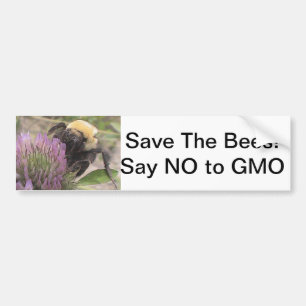 Spara binågot att säga inte till GMO-bildekalet Bildekal