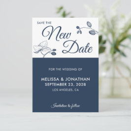 Spara blommigten Senareläggning av nytt datum bröl