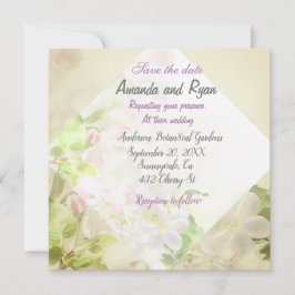 Spara blommigtens bröllopsinbjudan inbjudningar