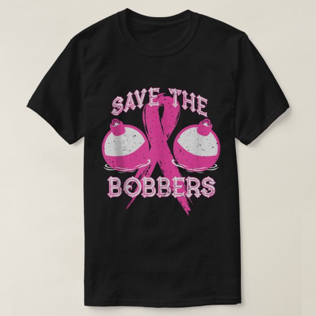 Spara Bobbers Breast Cancer Awareness Fishing L. T Shirt (Design framsida)