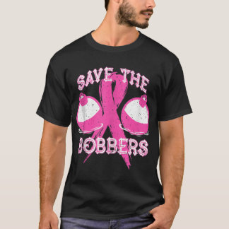 Spara Bobbers Breast Cancer Awareness Fishing L. T Shirt