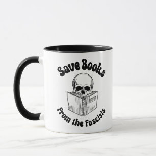 Spara bokar från fascisterna mugg