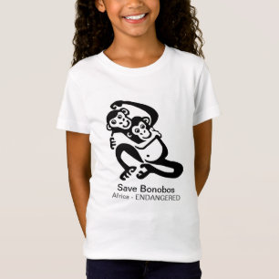 Spara BONOBOS-utrotningshotad animalisk grafik T Shirt