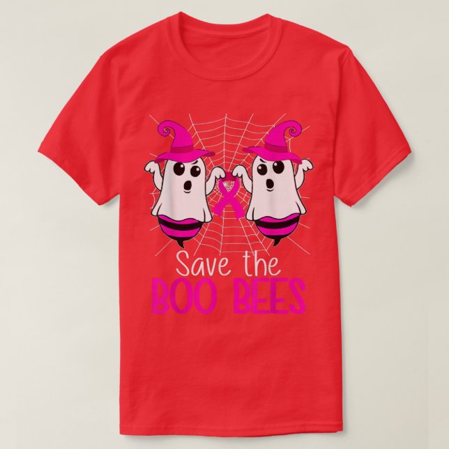 Spara Bönor Breast Cancer Awareness Hallowed T Shirt (Design framsida)