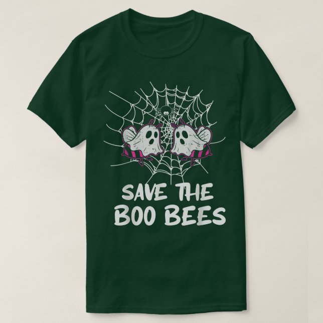 Spara Bönsbryggcancermedvetandet hos Boo Bees T Shirt (Design framsida)