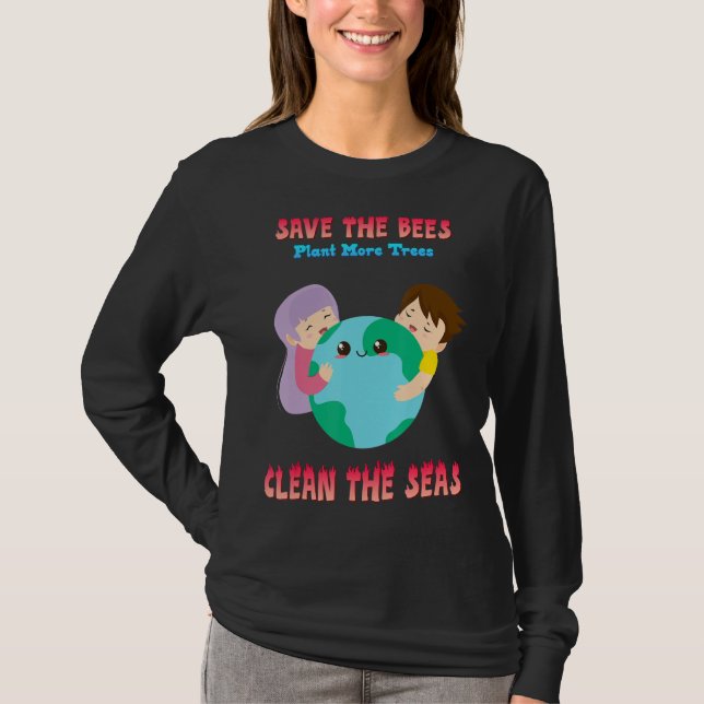 Spara Bönsväxten Mer Träd som säger Sarkastic T Shirt (Framsida)