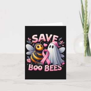 Spara Boo Bees Breast Cancer Warrior Halloween Kort