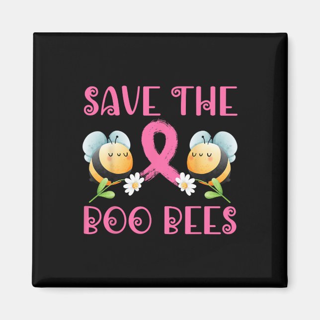 Spara Boo Bees Breast Warrior Survivor Cancer A Magnet (Framsidan)