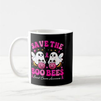 Spara Boo Bees bröstcancer Halloween-spöke Kaffemugg