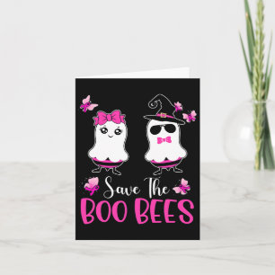 Spara Boo Bees Roligt Breast Cancer Awareness Hall Kort