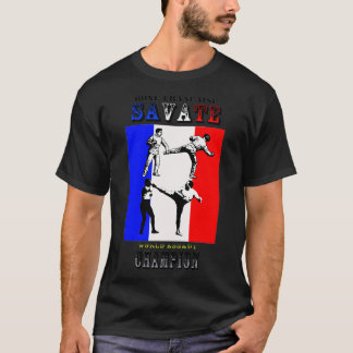 Spara Boxe Francaise Fransk Kickboxing Assaut Wor T Shirt