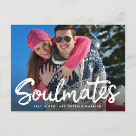 Spara Bröllop-fotokortet för handskrivet skript Vykort