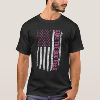 Spara Bröstcancer Boobees Boo Bees Halloween T Shirt