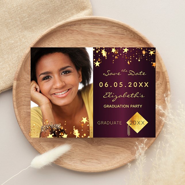 Spara burgdisken för studentfest av datumfoto vykort (Skapare uppladdad)