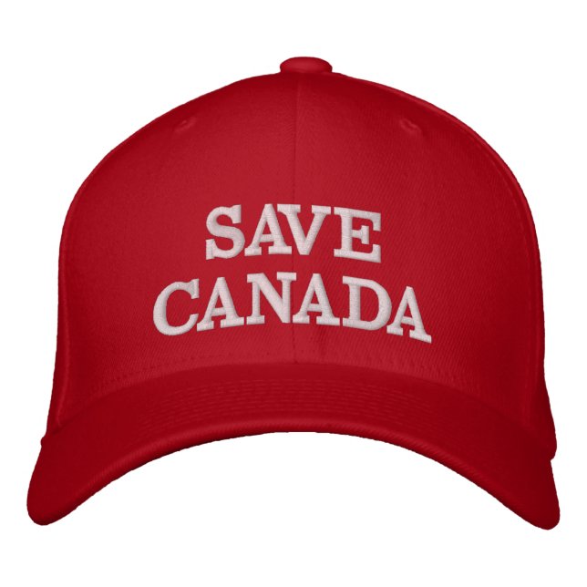 SPARA CANADA Red Patriot Broderad Keps (Framsida)