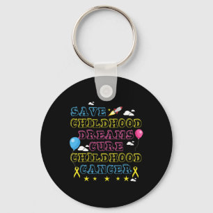 Spara Childoud Dreams Cure Childature Cancer Aware Nyckelring