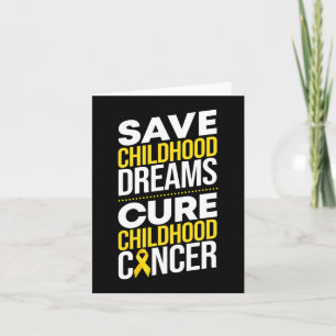 Spara Childoud Dreams Cure Childature Cancer Ribbo Kort
