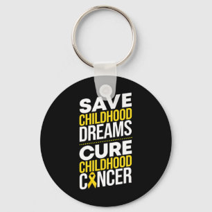 Spara Childoud Dreams Cure Childature Cancer Ribbo Nyckelring