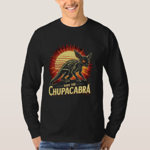 Spara Chupacabra Mystisk Solnedgång T Shirt