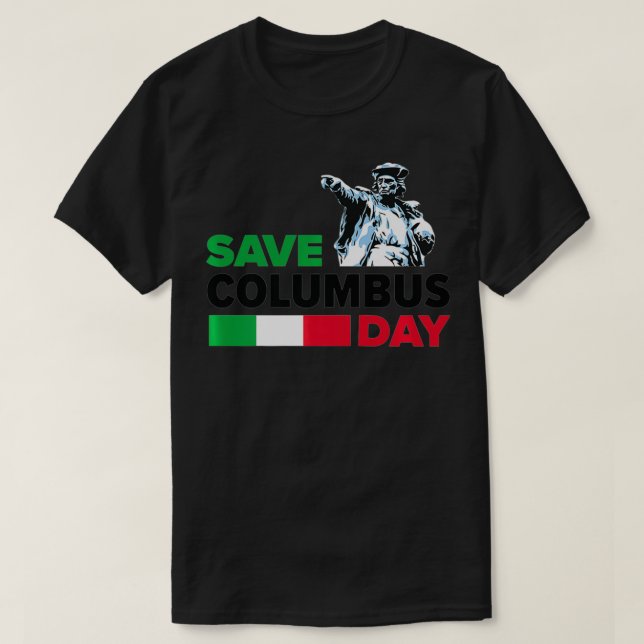 Spara Columbus Day Italiano Pride Premium T Shirt (Design framsida)
