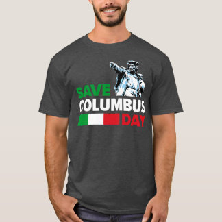 Spara Columbus Day Italy-Pride print T Shirt