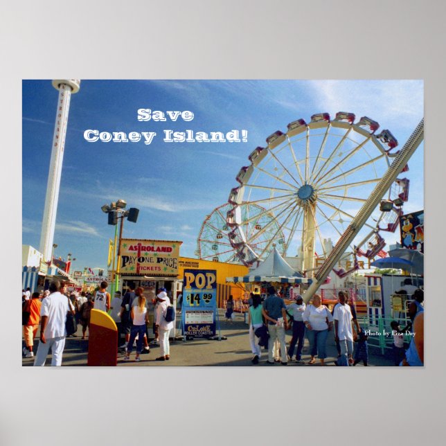 Spara Coney Island! Poster (Framsidan)