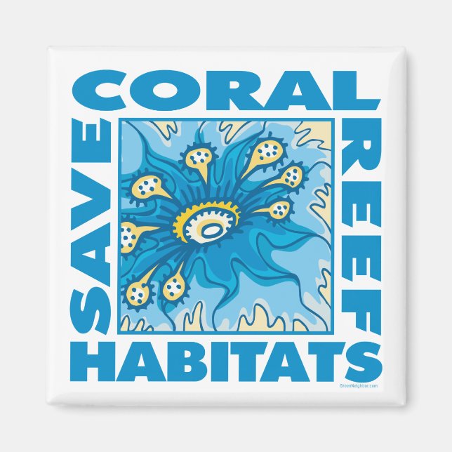 Spara Coral Reefs Magnet (Framsidan)
