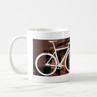 Spåra cykeln Berlin brons Kaffemugg