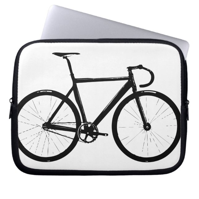Spåra cykeln laptop sleeve (Framsidan)