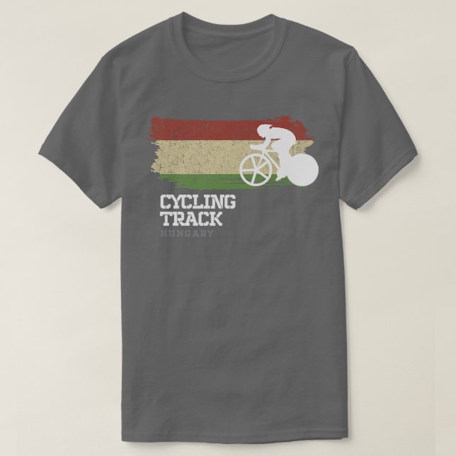 Spåra cykling Hungary Road Bike Tävla Speed Cycli T Shirt (Design framsida)