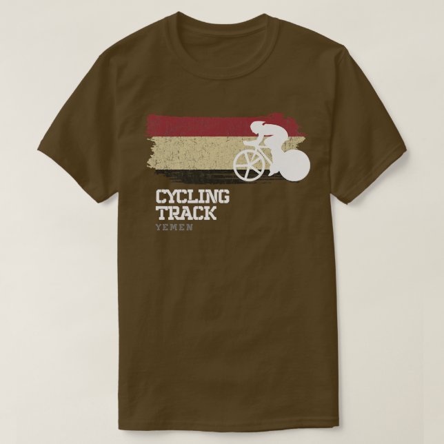 Spåra cykling Yemen Road Bike Tävla Speed Cyclist T Shirt (Design framsida)