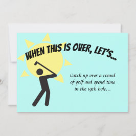 Spara DÅ DETTA ÄR ÖVER LÅT OSS Golf Inbjudningar