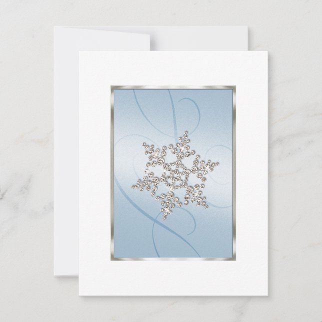 Spara Dag Crystal Snö-flagga Spara Datumet (Framsida)