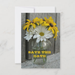 Spara Daisyn, Black Eyed Susans, Barnwood Datumet