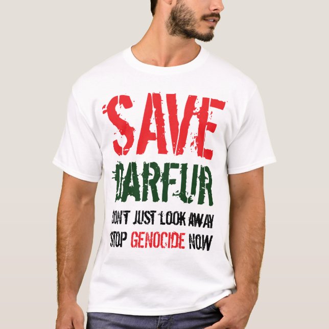Spara Darfur Shirt Tee (Framsida)