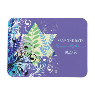 Spara DATE ABSTRAKT BLOMMIGT STAR Bat mitzvah Magnet