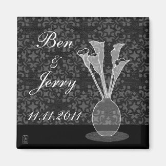 Spara Date Calla Lily Anpassningsbar Magnet