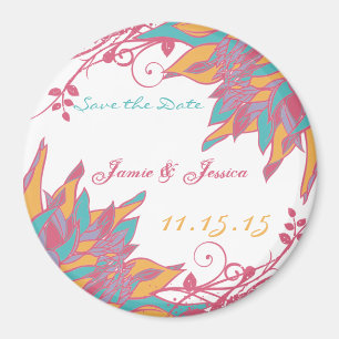 Spara Date HonungSuckle Bröllop Magnet