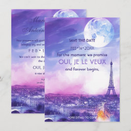 Spara DATE Kärlek Éternel à la Parisienne Datumet