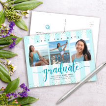 Spara date studenten fotomodern turkos-skript