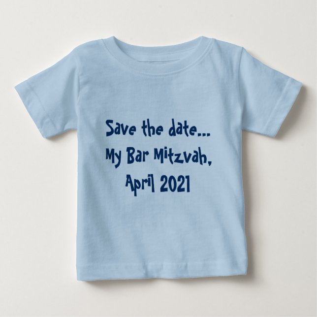 Spara datera…, Min pub Mitzvah, April 2021 T Shirt (Framsida)