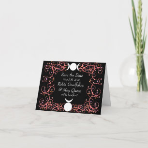 Spara datera Notecard Wiccan Handfasting Inbjudan