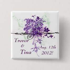 Spara dateraabstrakten som den blom- buketten knapp