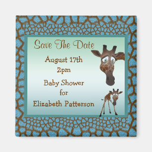 Spara daterababy showergiraffen & det djura magnet