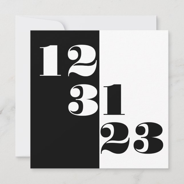 Spara datum 123123 Nyårsafton 23 Bröllop Datumet (Framsida)