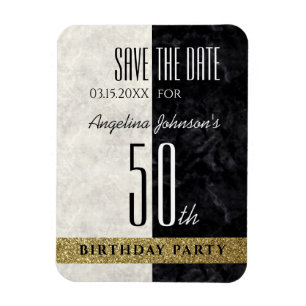 Spara datum - 50-årsdag magnet