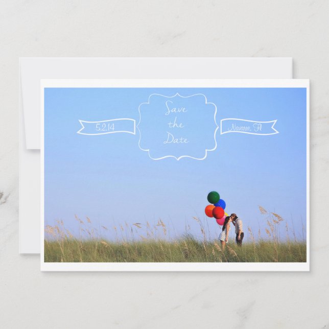 Spara datum 5x7-vyns vykort (Framsida)