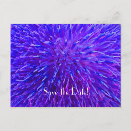 Spara datum 90-årsfirande, Lila abstrakt Meddelande Vykort